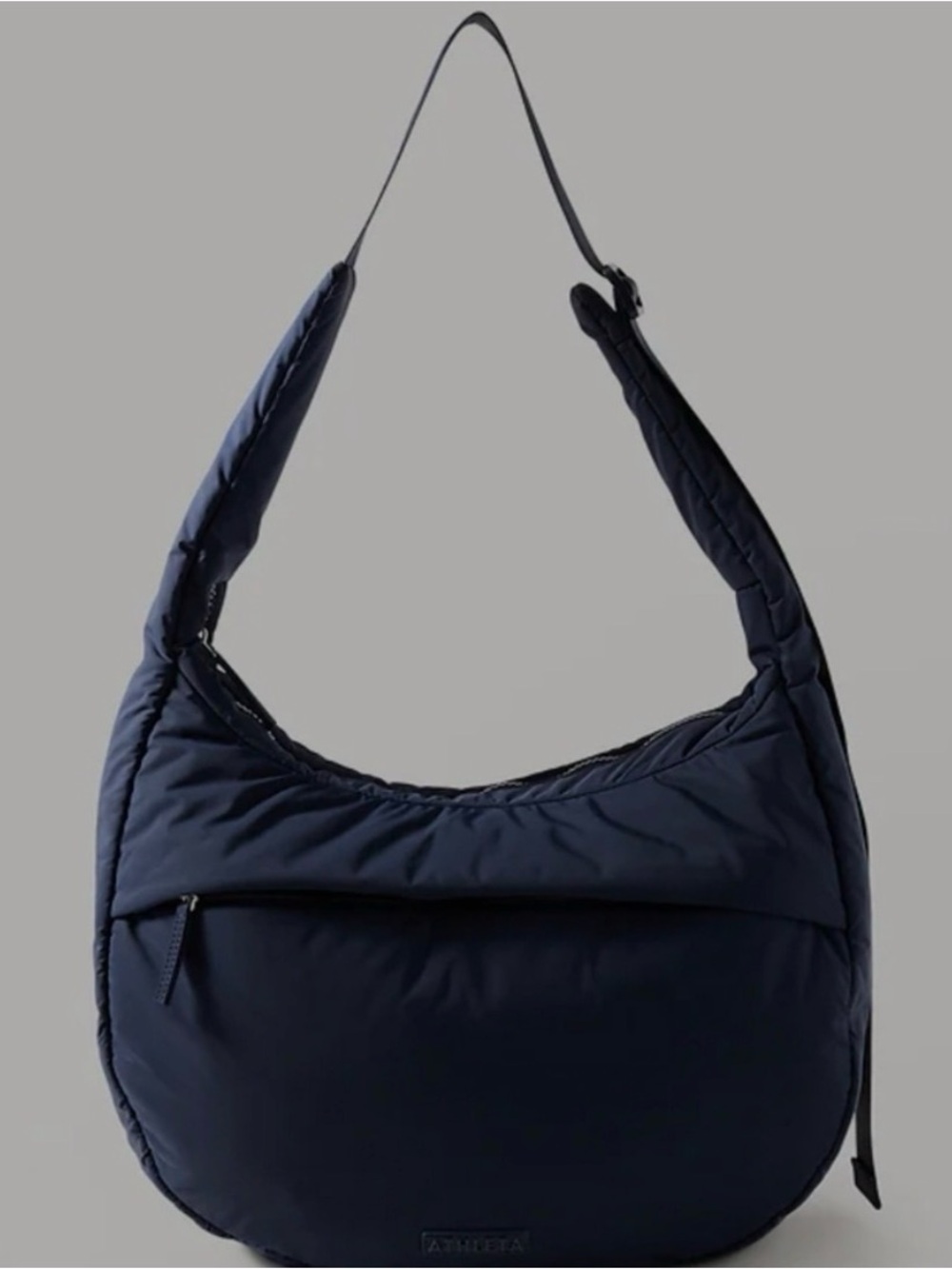 Athleta Navy Quilted Crossbody Sling Bag